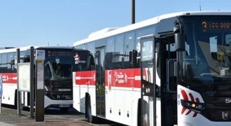 Autobuses en las Landas de Nouvelle Aquitaine