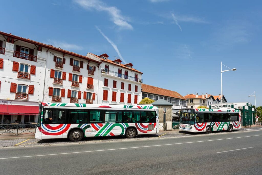 autobuses urbano e interurbano en Hendaya y San Juan de Luz